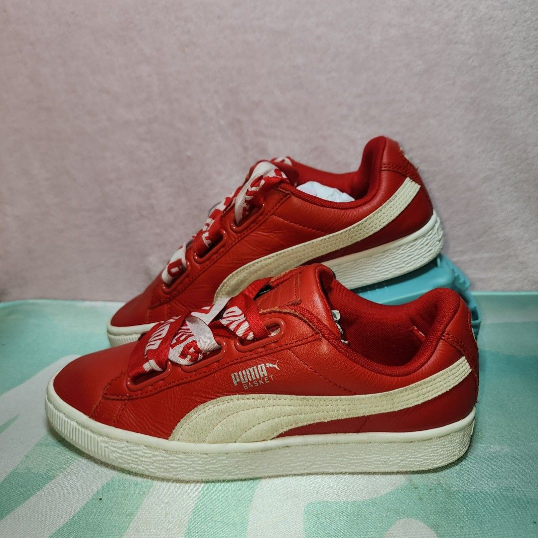 Puma Basket Heart De Womens Size 37.5 Insole 23.5 cm Made in Indonesia