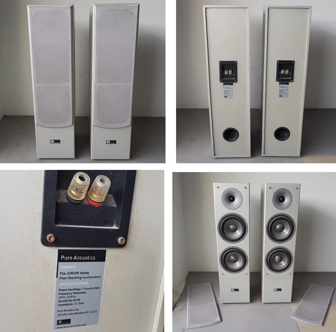 Pure Acoustic Speaker System, Junior Series, 175 Watts, USA, 3Way