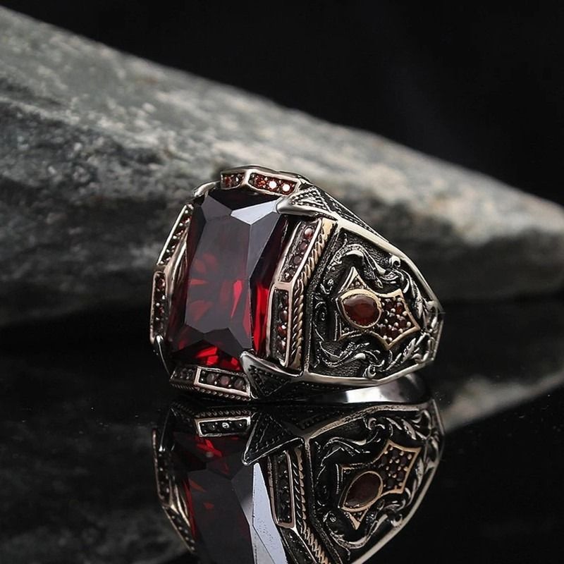 Rainbow signet ring hotsell