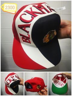 Rare Vintage Chicago Blackhawks NHL Snapback - Black/Red/White - Twins Enterprise