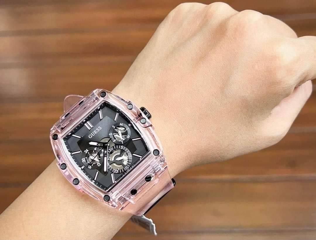 SPORTING PINK LIMITED EDITION 43MM PINK & BLACK WATCH
