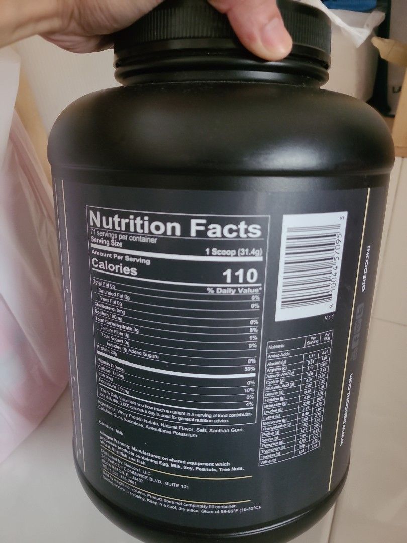 REDCON1 100 Whey Isolate Protein, Health & Nutrition, Health
