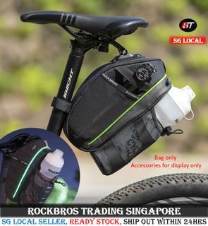 RockBros bag saddle bag waterproof bag water bottle bag seat bag will light tool bag Bicycle accessories cycling Accessories Bicycle Tail Bag