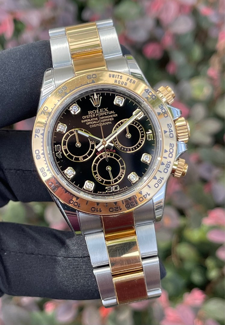 Daytona half shop gold diamond