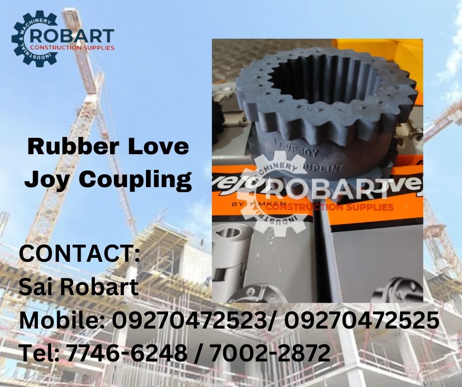 Rubber Love Joy Coupling (Category: Construction Tools & Equipment) located in Manila. Submitted by robartehm (Listing ID 1230750137, Image 1). Description: Rubber Love Joy Coupling ROBART CONSTRUCTION SUPPLIES Note: Prices are subject to change without prior notice. For inquiries: For FAST TRANSACTION: Call: Sai Robart - 09270472523 Viber: Katie/ Sai Robart - 09270472525 Email: sairobart3@gmail.com SEND US MESSAGE FOR INQUIRIES ‼️‼️ - 100% Trust