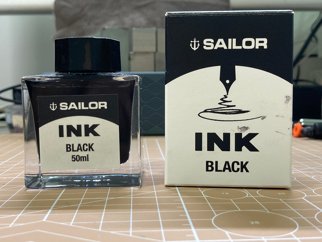 Sailor Fountain Pen Ink Black 50ml, Hobbies & Toys, Stationery & Craft, Craft Supplies & Tools