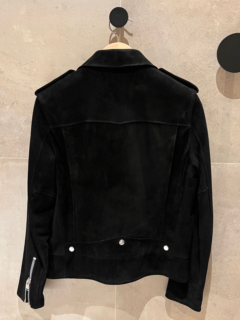 Saint Laurent L01 suede leather jacket Men s Fashion Coats