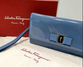 Ferragamo Small Sangria Zip Around Miss Vara Wallet - Ann's