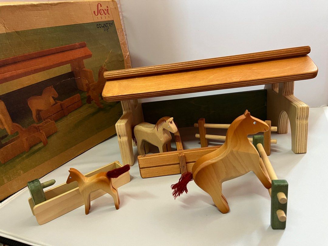 Sevi Italy Made Wooden Toy Horse Le
