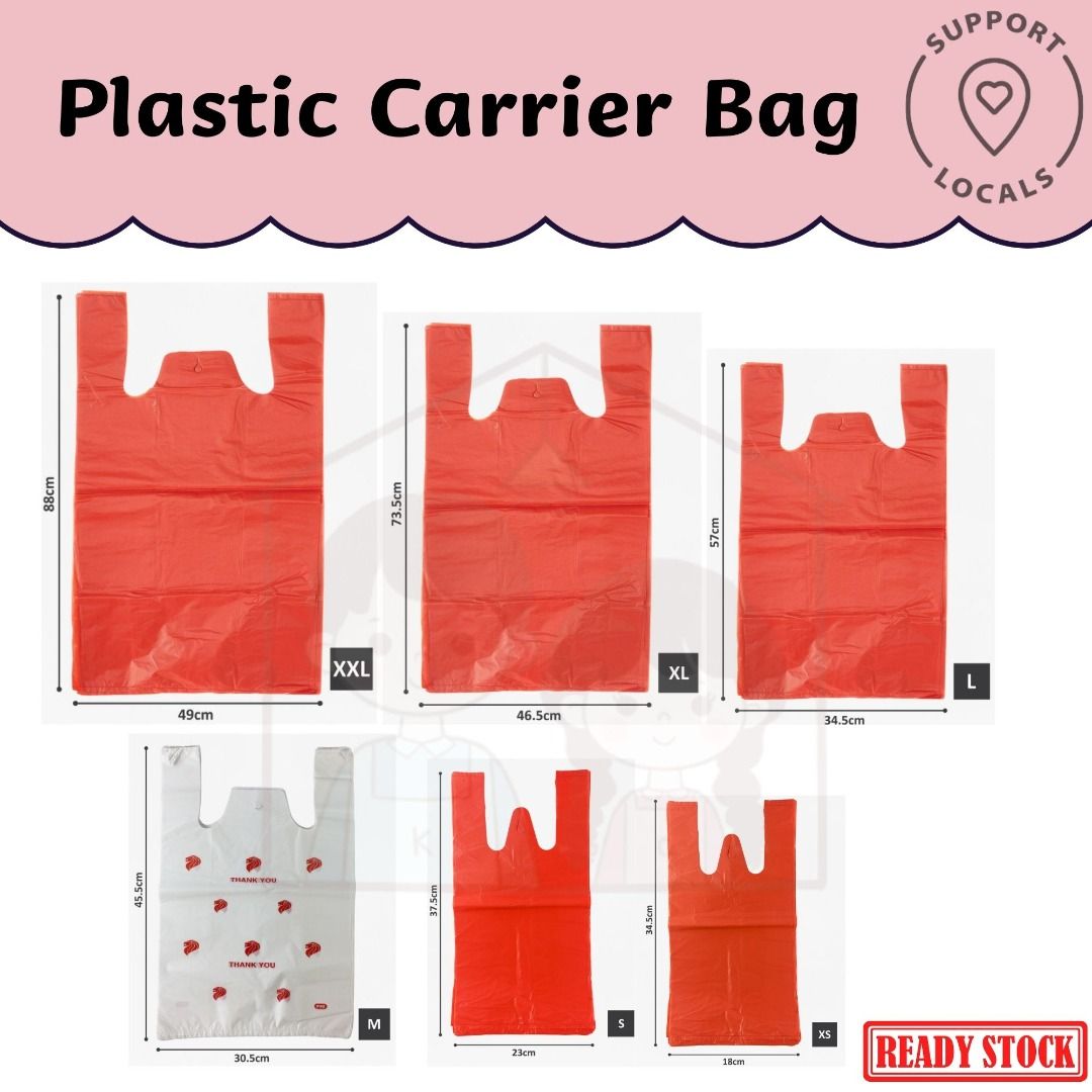 🔥SG Ready Stock🔥Bundle Deal🔥Plastic Carrier Bag ⭐️ Small Bag ⭐️ Groceries Bag