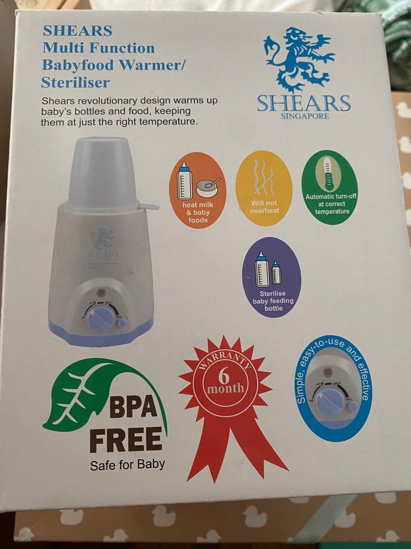 Shears multifunction baby food warmer steriliser, Babies & Kids, Nursing & Feeding