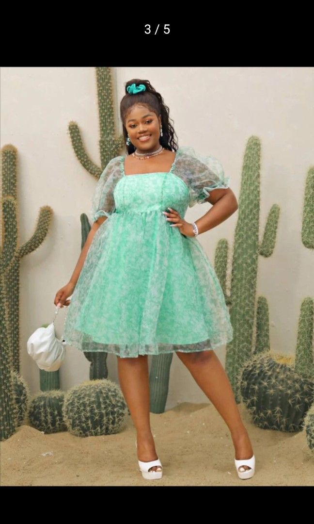 Shein green lace dress 2025