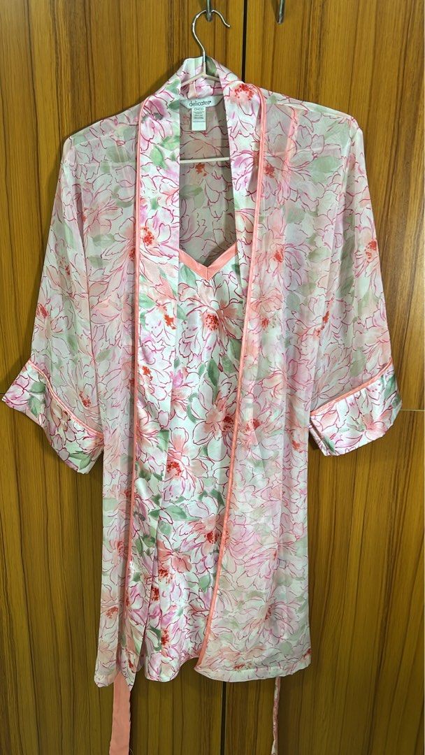 Silk Nightwear Robe Set (Still Available) (Category: Undergarments & Loungewear) located in Makati City. Submitted by declutterx (Listing ID 1230841537, Image 1). Description: Like new condition. .