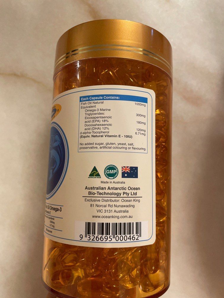 Southpole oceanking deep ocean fish oil omega 3 natural vitamin e