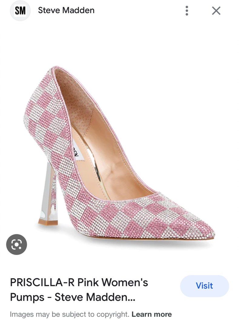 Pink silver heels clearance