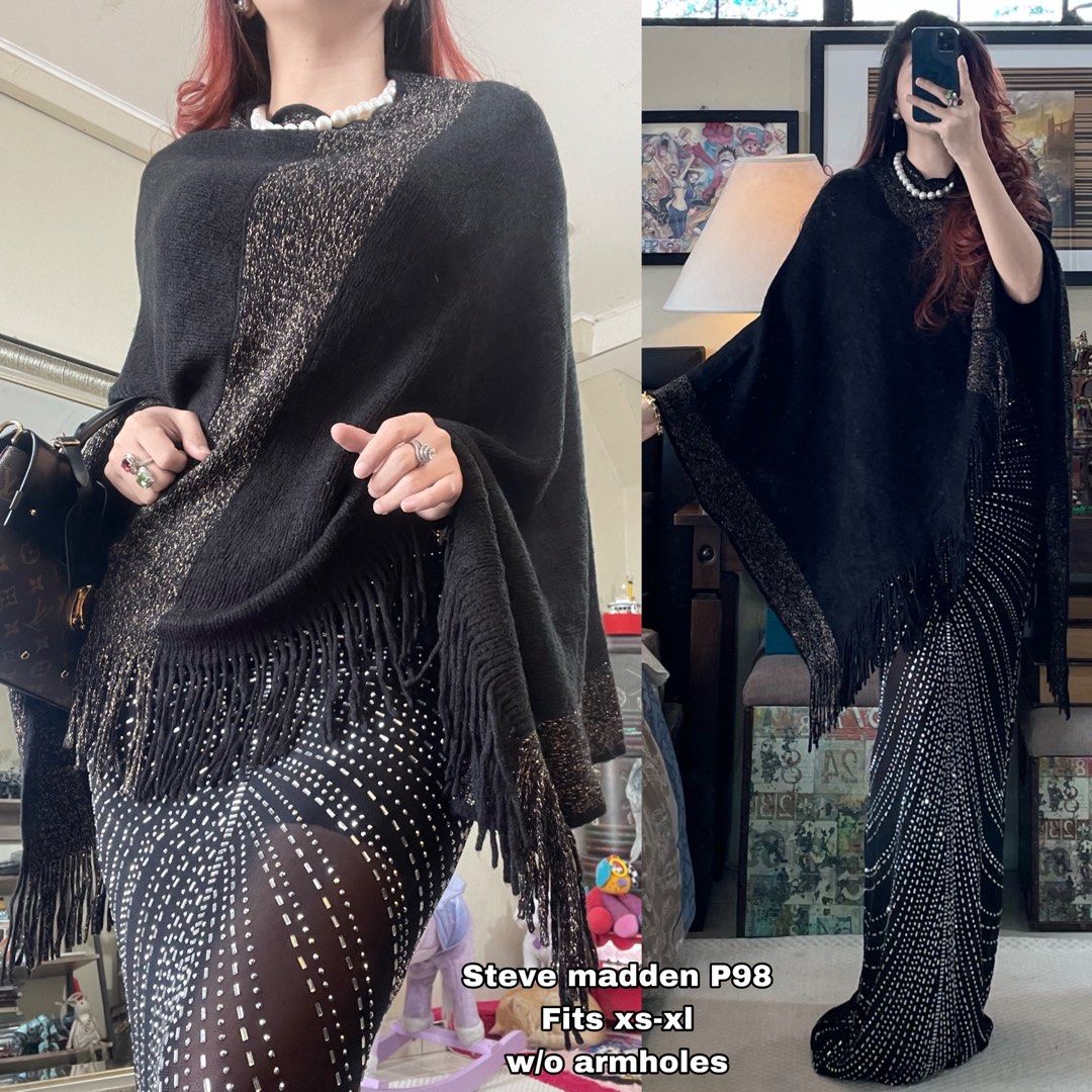 Steve madden cheap poncho sweater