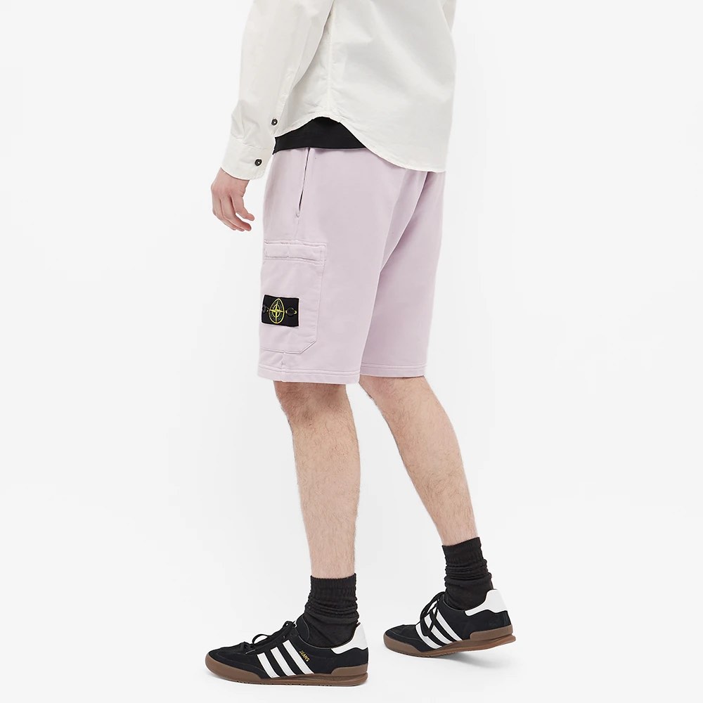 Stone Island Garment Dyed Sweat Shorts Men s Fashion Bottoms