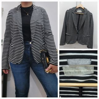 STRIPE cotton Blazer