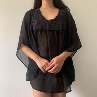 summer casual beach sheer cover up