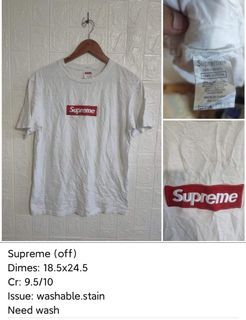 T-shirt Louis Vuitton x Supreme White size M International in Cotton -  22661910