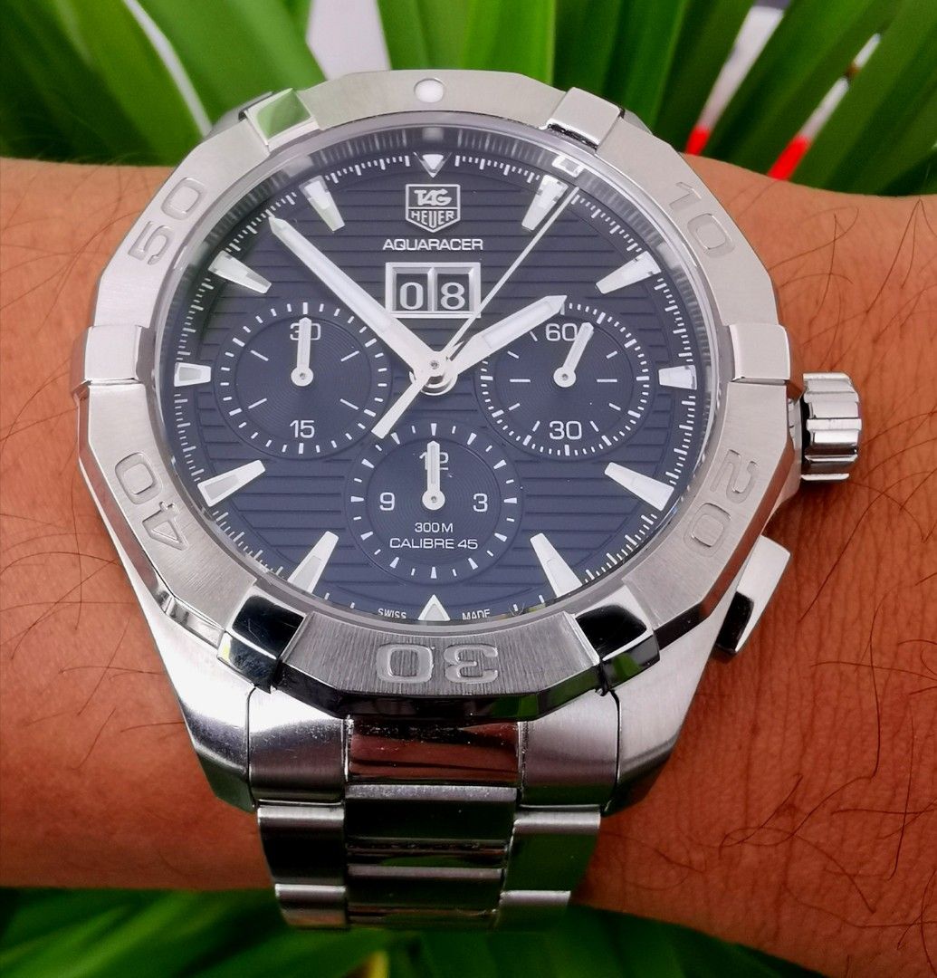 Tag Heuer Aquaracer Caliber 45 Automatic Chronograph 44mm Big Date