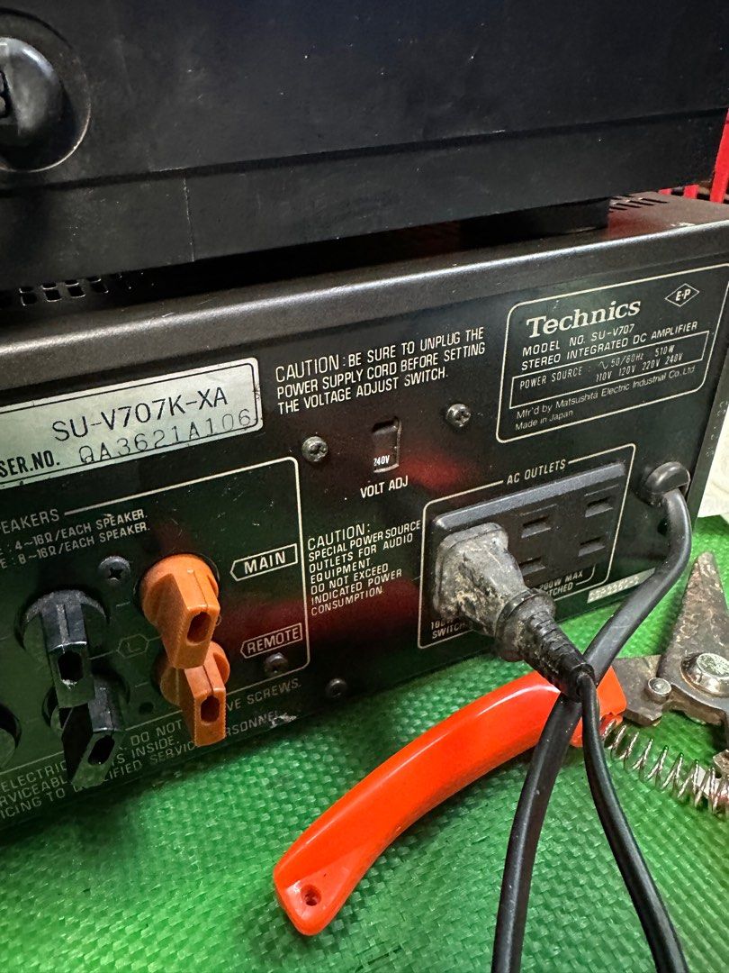 Technics Power Amplifier Model Suv 707 Audio Other Audio Equipment On Carousell