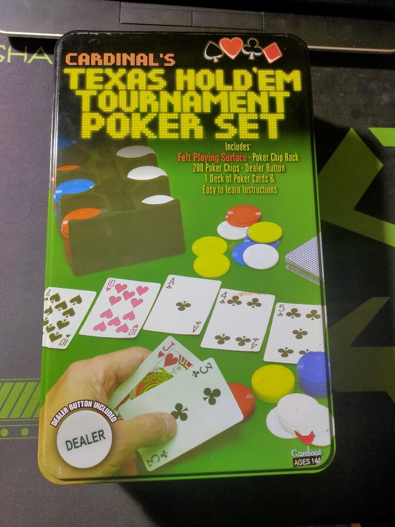 Texas Hold'Em Tournament Poker Set, Hobbies & Toys, Toys & Games on