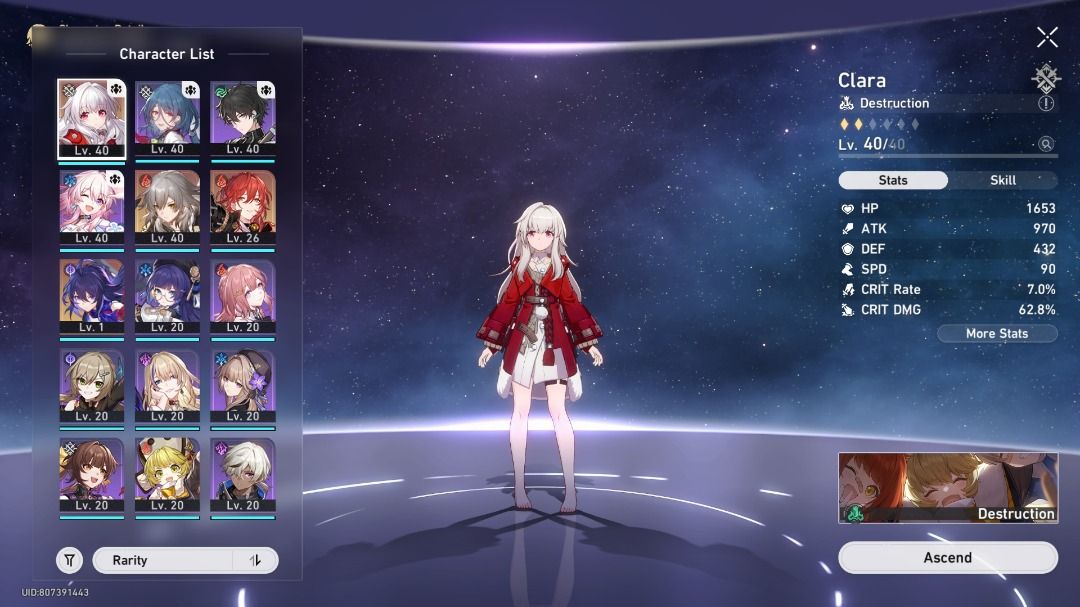 4x 5star ltl28 honkai star rail clara himeko seele time wait for no