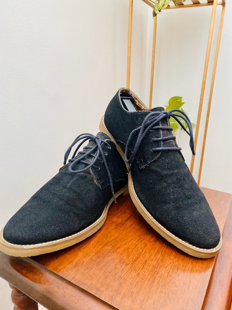 TOPMAN faux suede laced up shoes Men s Fashion Footwear Casual