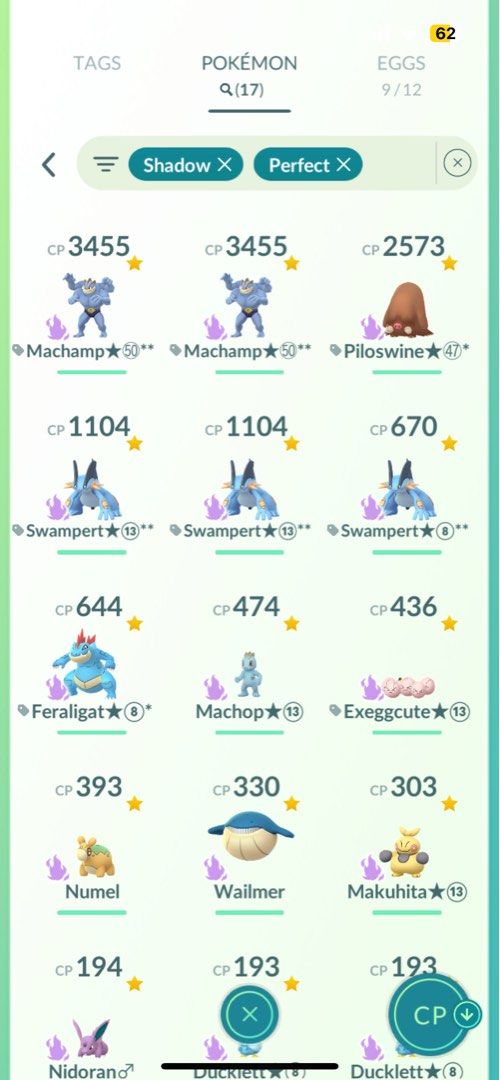 ELITE 2016 Pokémon Go Account. Level 50. 507 Hundos. 131 Shundos. 1714  Shinies.