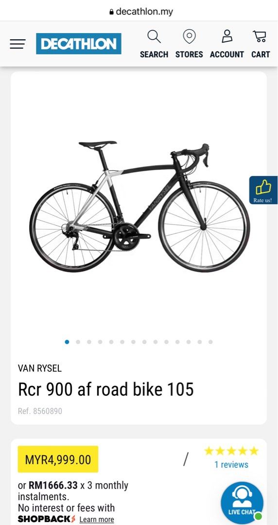 Van rysel rr 900 af road bike sale