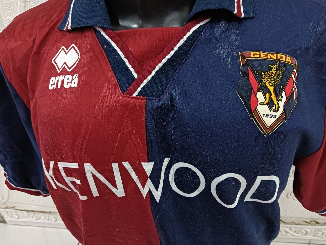 VINTAGE GENOA HOME JERSEY 1994/1995, Men's Fashion, Activewear on Carousell