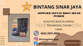 WA : 0812-5971-0646 Supplier Sepatu Boot Hitam Melayani Minahasa Selatan