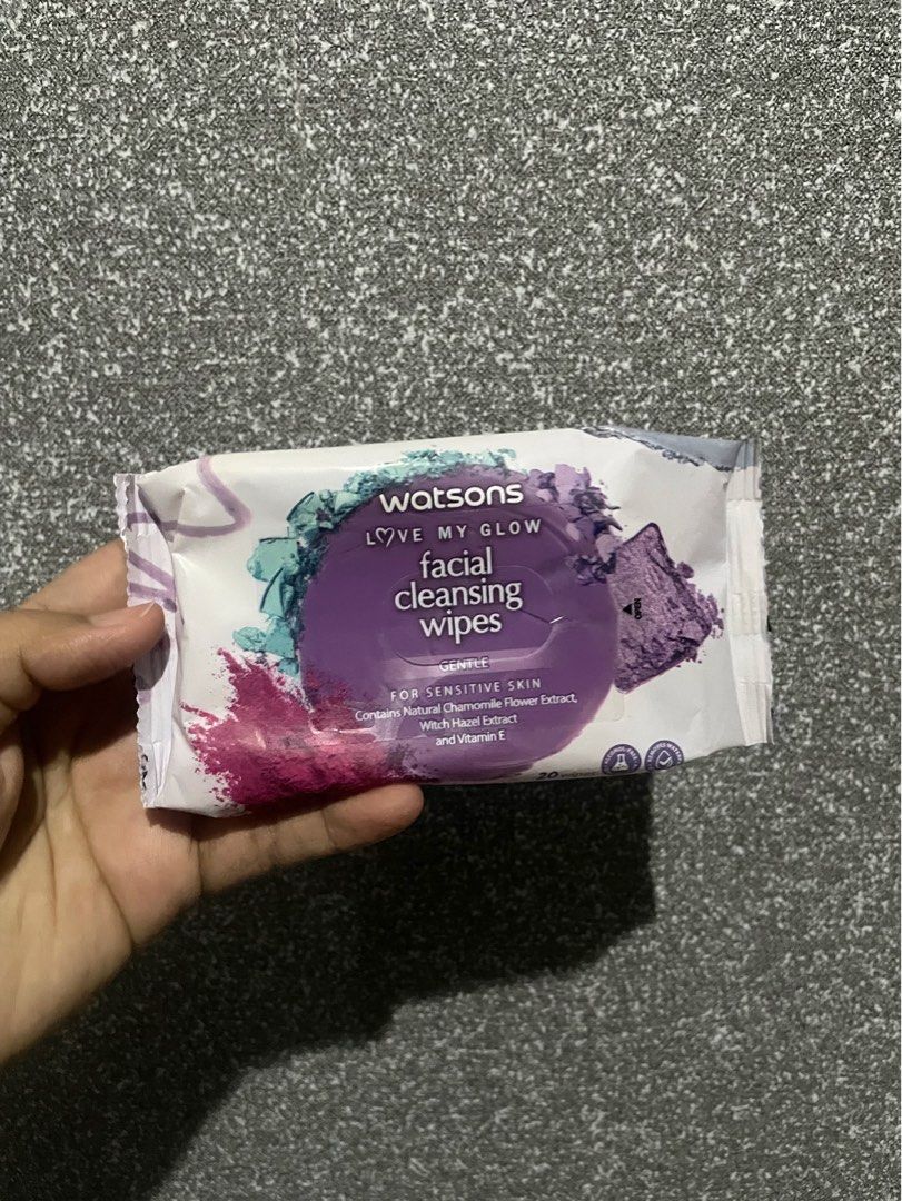 Watsons Facial Cleansing Wipes 3in1 Micellar Water 20s on Carousell
