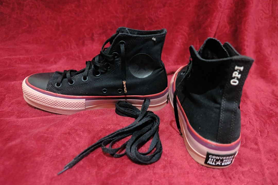 Converse opi black sales