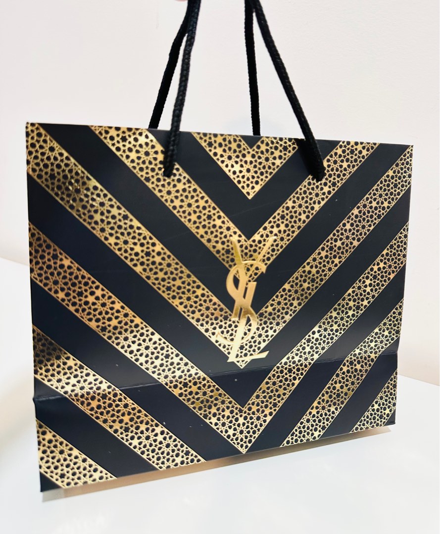 Ysl paper cheap shopping bag