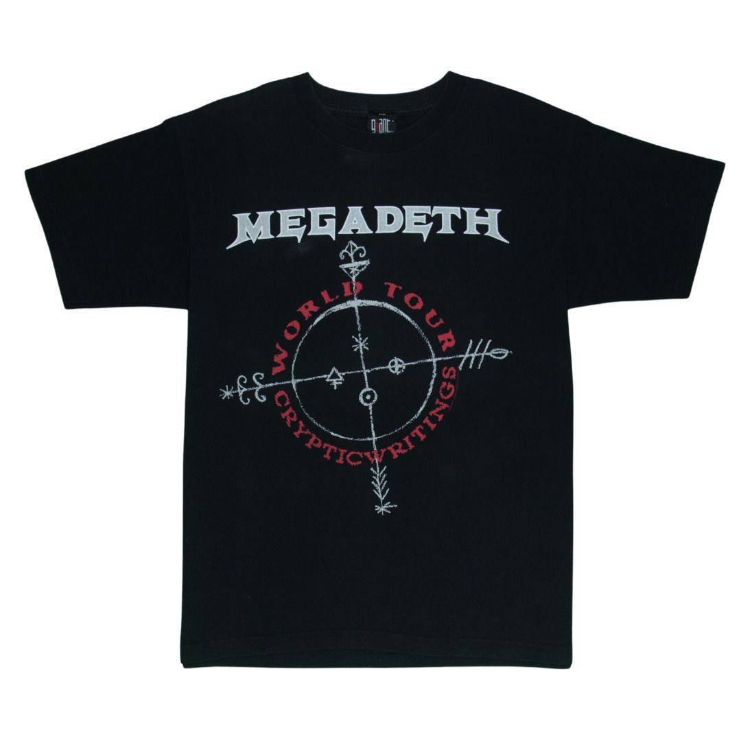 1998 Vintage Megadeth Cryptic Writings World Tour, Men's Fashion