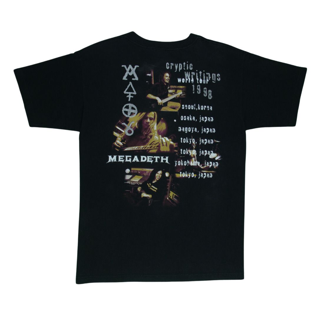 1998 Vintage Megadeth Cryptic Writings World Tour, Men's Fashion