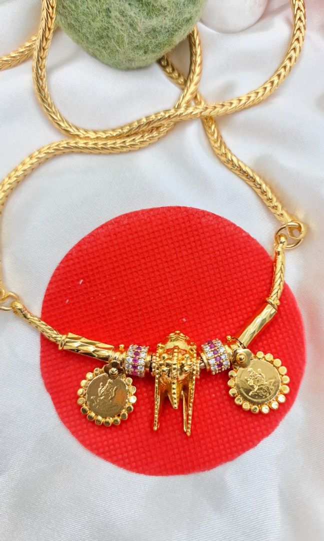 Gold plated top thali chain
