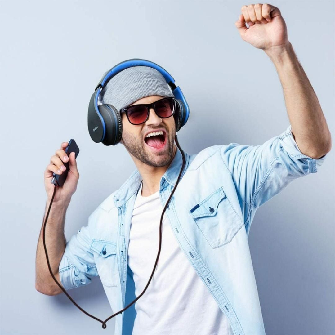 3522) WIRELESS BLUETOOTH OVER EAR HEADPHONES, RYDOHI FOLDABLE WIRELESS