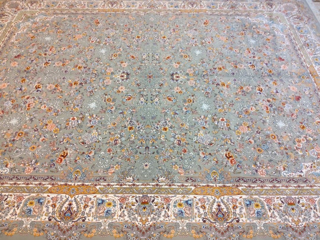 3x4meter persian carpet machine made 1200 reeds, Furniture & Home