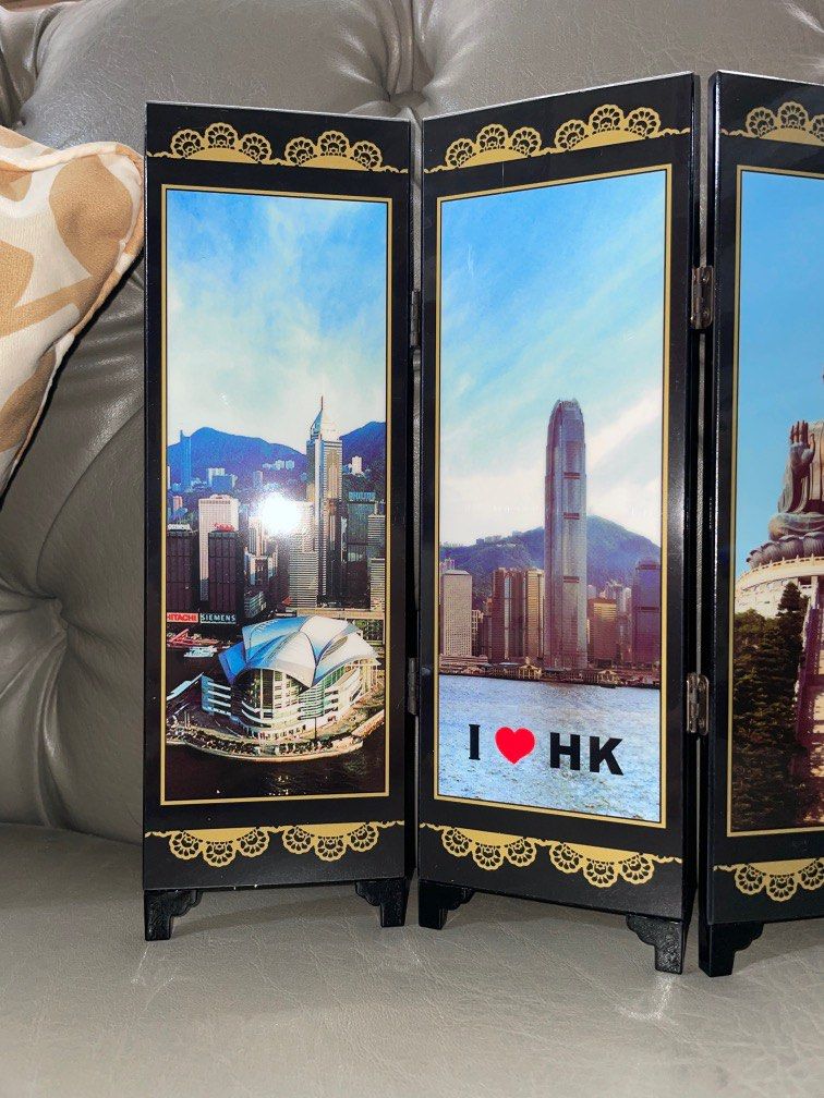 6 panel Screen lacquer table decor (Category: Wall Decor) located in Pasig City. Submitted by myprelovedcollectibles (Listing ID 1230956758, Image 2). Description: Height 24cm .