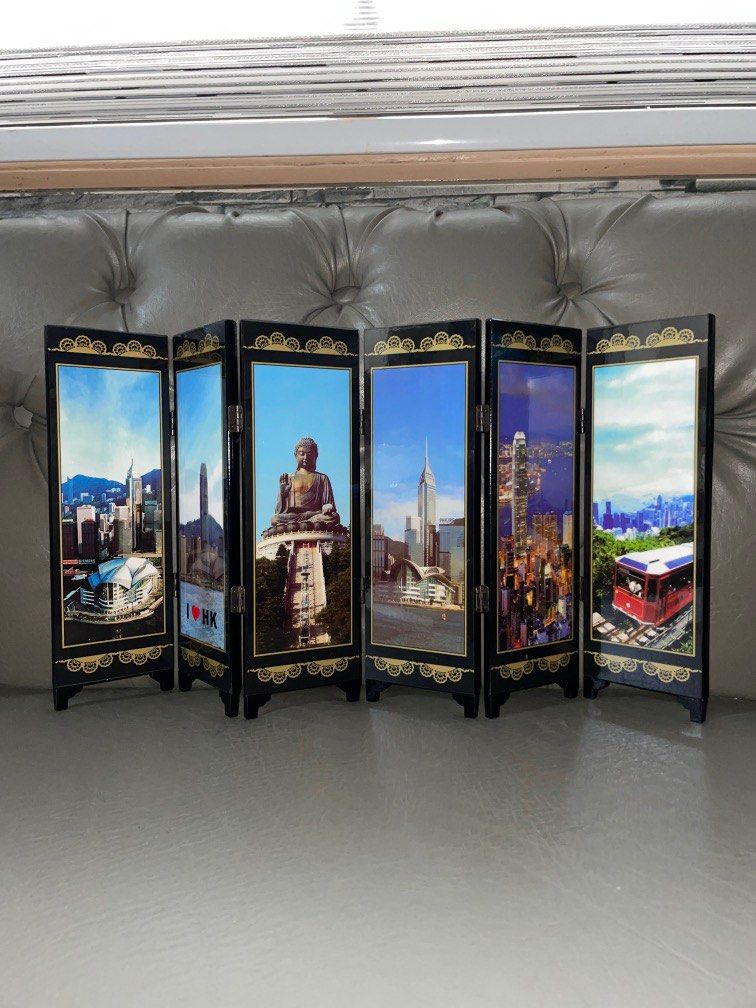 6 panel Screen lacquer table decor (Category: Wall Decor) located in Pasig City. Submitted by myprelovedcollectibles (Listing ID 1230956758, Image 1). Description: Height 24cm .