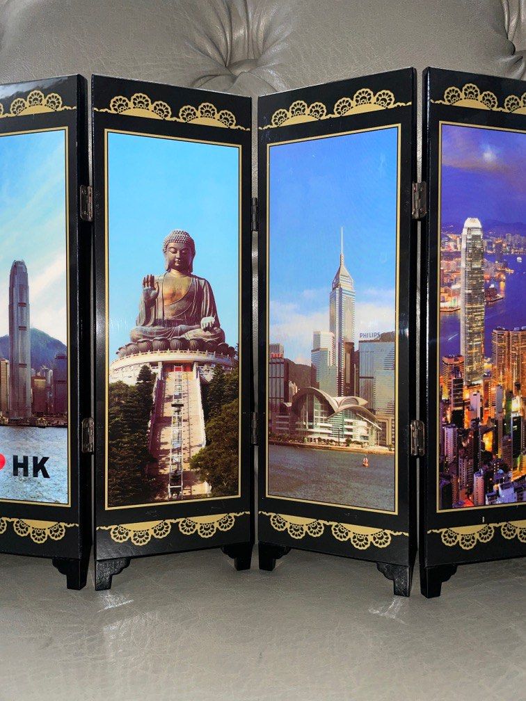 6 panel Screen lacquer table decor (Category: Wall Decor) located in Pasig City. Submitted by myprelovedcollectibles (Listing ID 1230956758, Image 3). Description: Height 24cm .