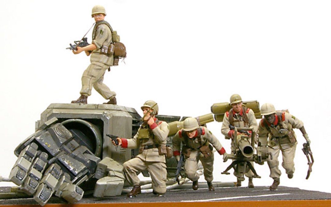Bandai UC Hardgraph EFGF Anti MS Squad Model Kit - 1/35 Scale, Gundam, Japan Import