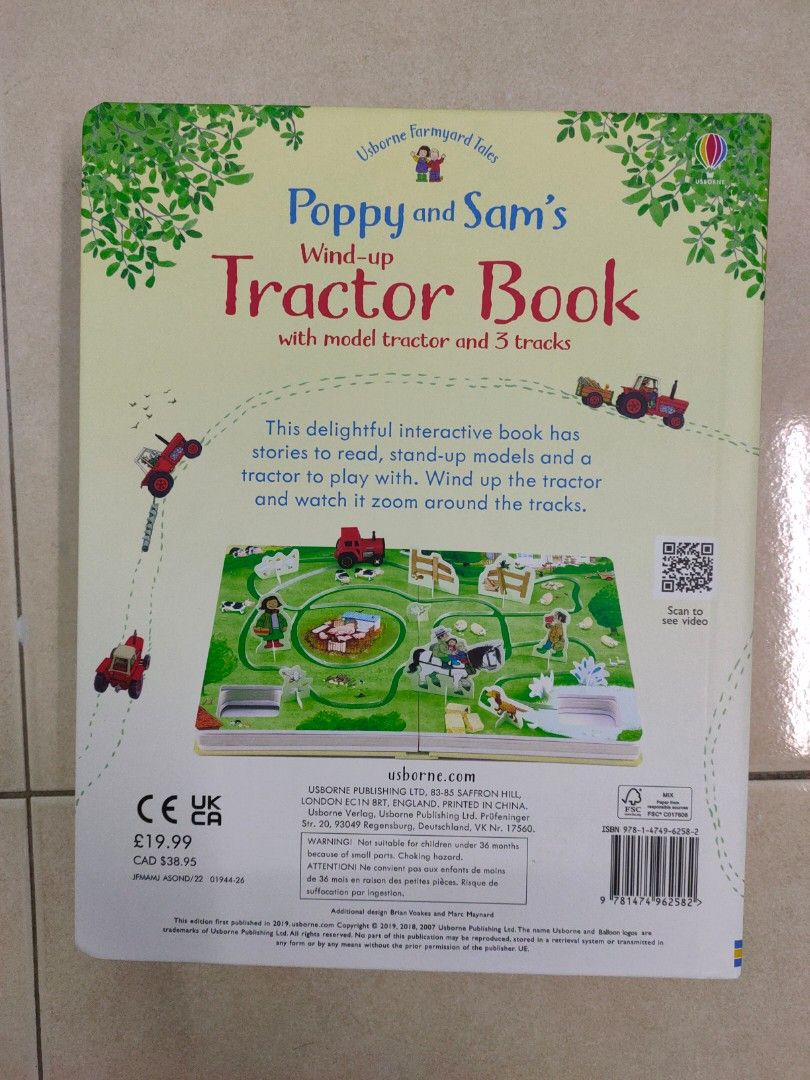 Wind-Up　and　on　and　Sam's　Book　Books　Book),　Tractor　Carousell　With　tracks　Magazines,　model　Books　tractor　(Toy　Toys,　Hobbies　Children's　Usborne　Poppy