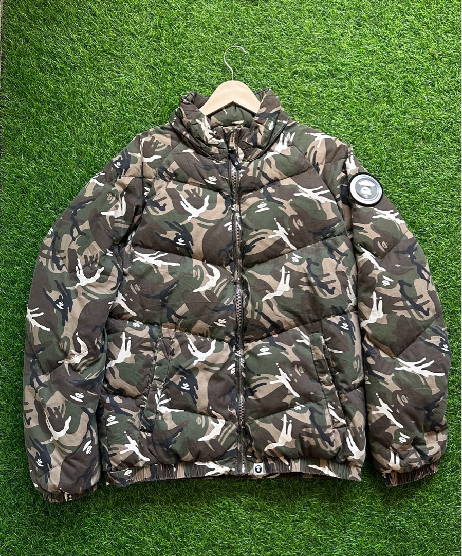 Aape By bathing ape camouflage puffer jacket Authentic, Men's Fashion ...