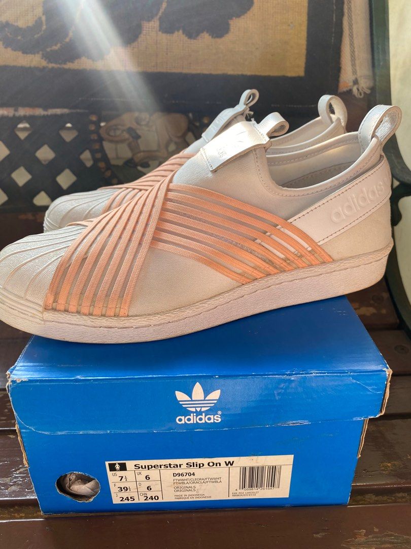 Adidas Superstar Slip On, Fesyen Wanita, Sepatu di Carousell
