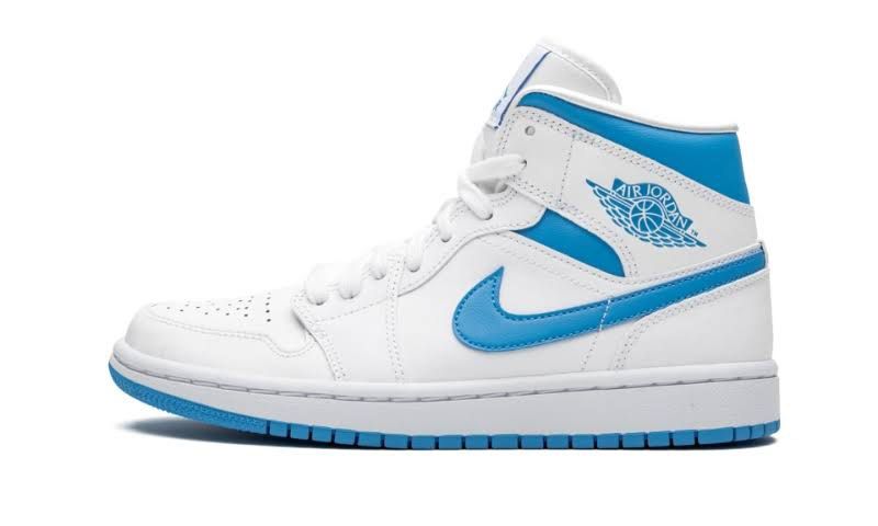 Air jordan 1 sales light blue and white
