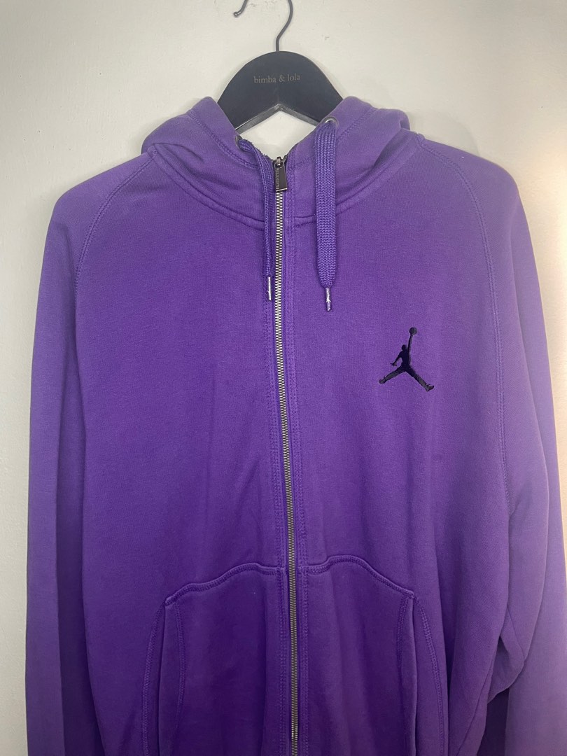 Air Jordan purple hoodie, Men's Fashion, Tops & Sets, Hoodies on Carousell
